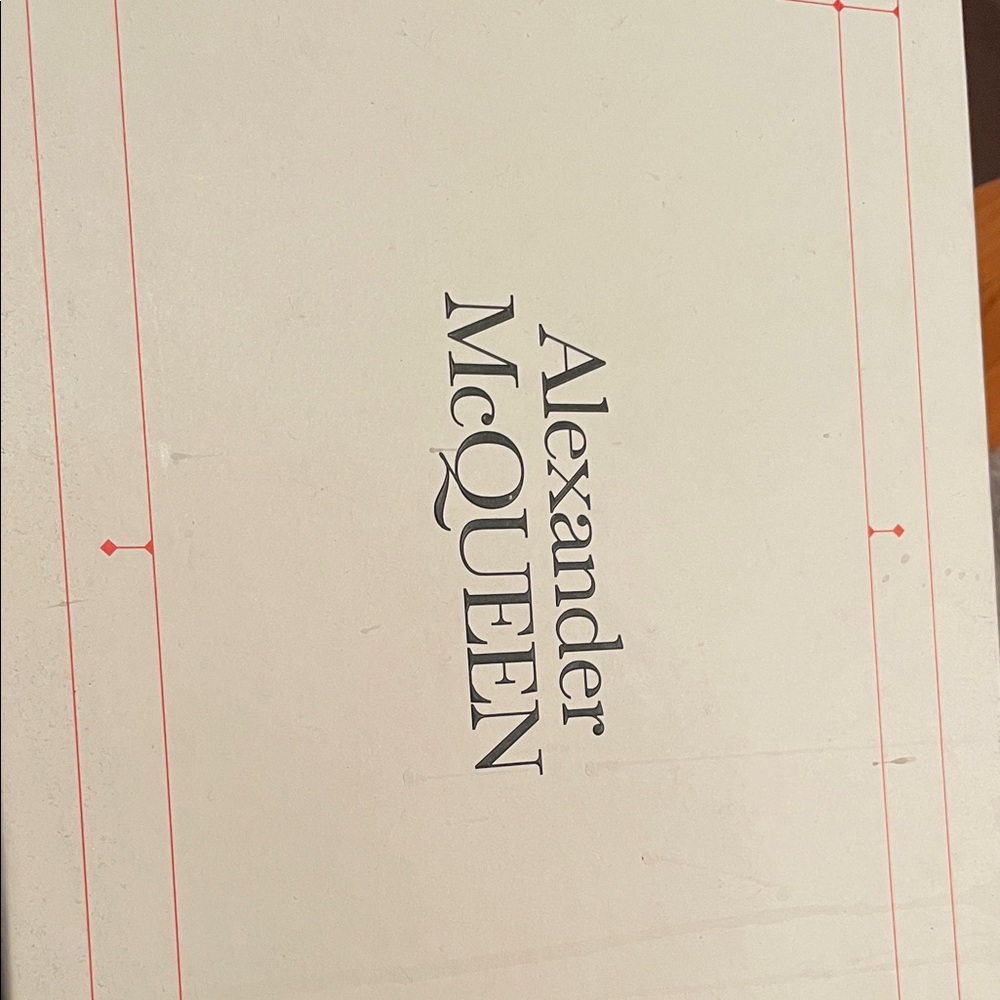 Alexander McQueen Cream and Red Coffee Table Book